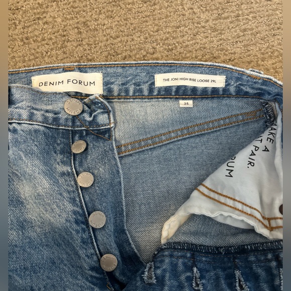 Denim Forum The Joni High Rise Loose - Picture 4 of 6